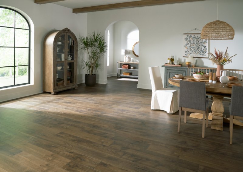 Karastan Luxecraft flooring in a classic dining room